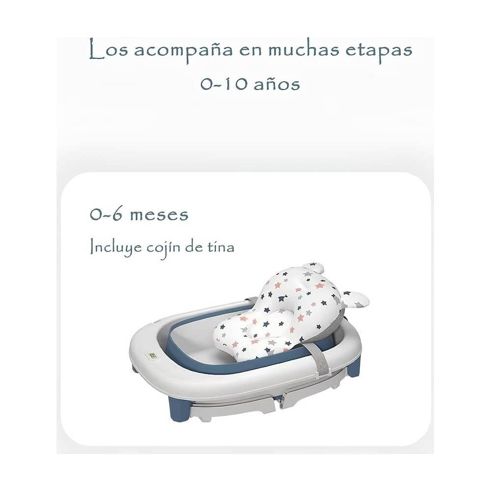 Ba&ntilde;era Con Cojin Term&oacute;metro M&aacute;s Accesorios Rosada Lubabycas image number 3.0