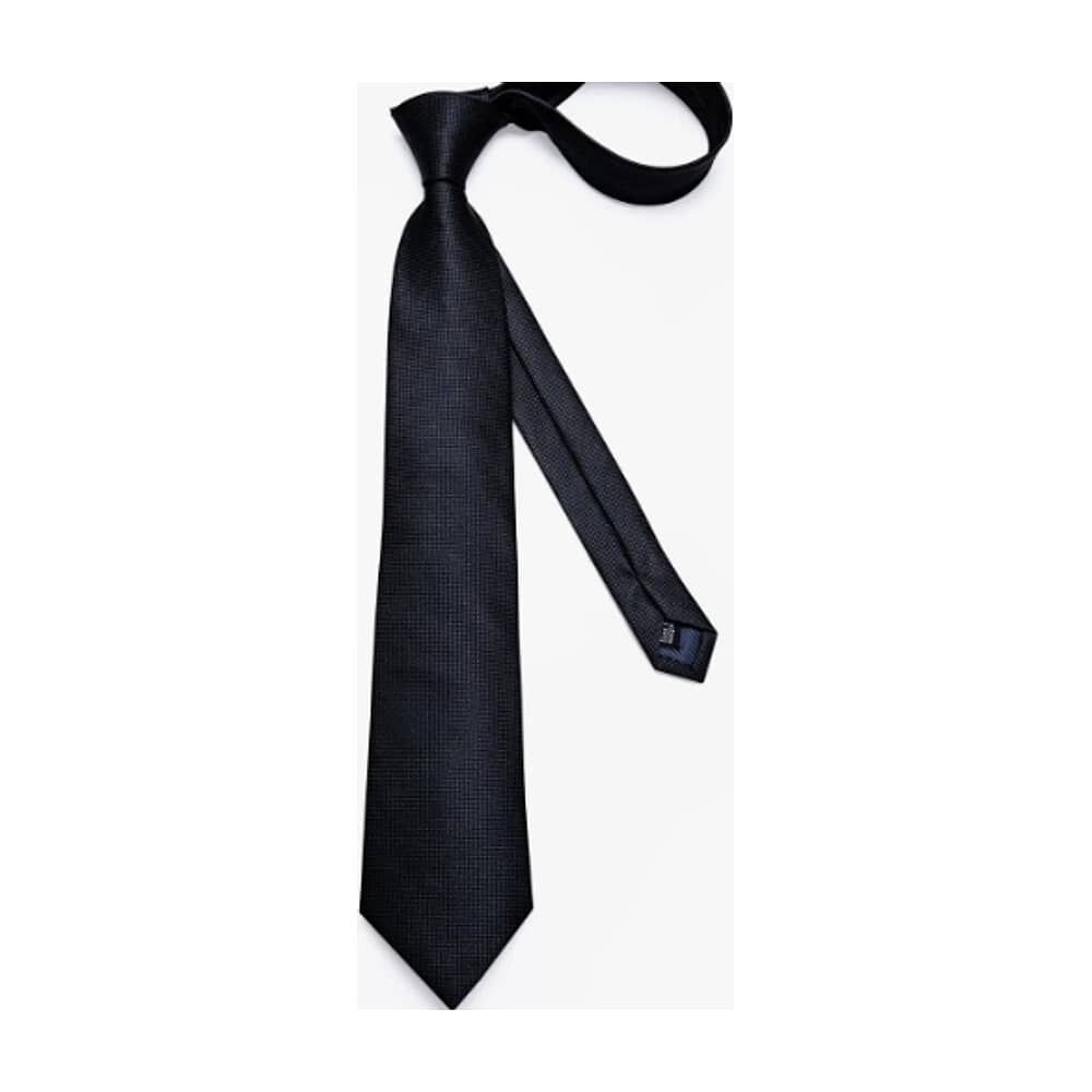 Corbatas Seda Hombres Negro image number 2.0