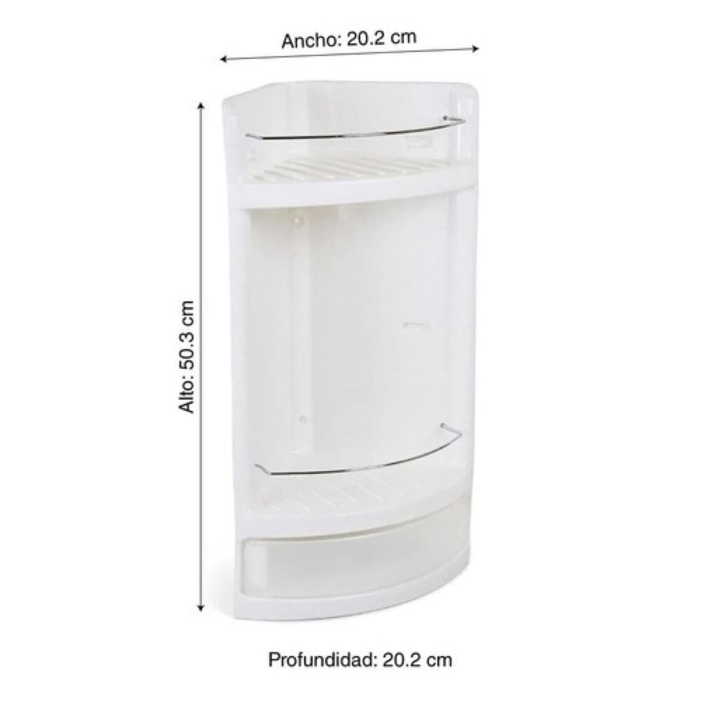Esquinero Con Gaveta De Baño Reyplast image number 1.0