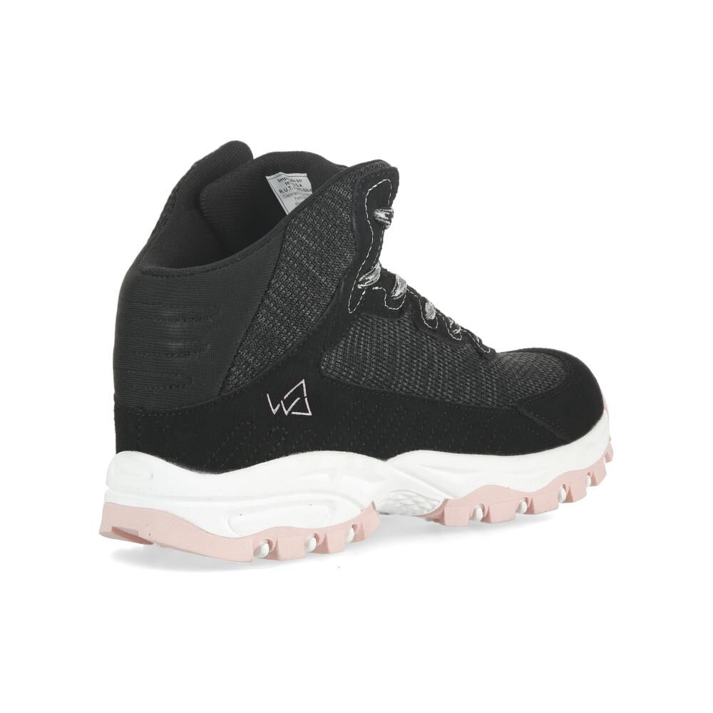 Zapatilla Outdoor Mujer Wetland Negro image number 3.0