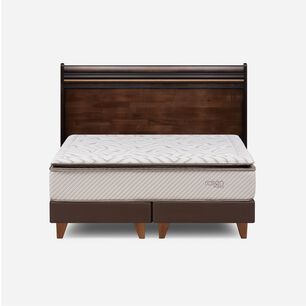 Cama Europea Rosen Nest / 2 Plazas / Base Dividida + Respaldo