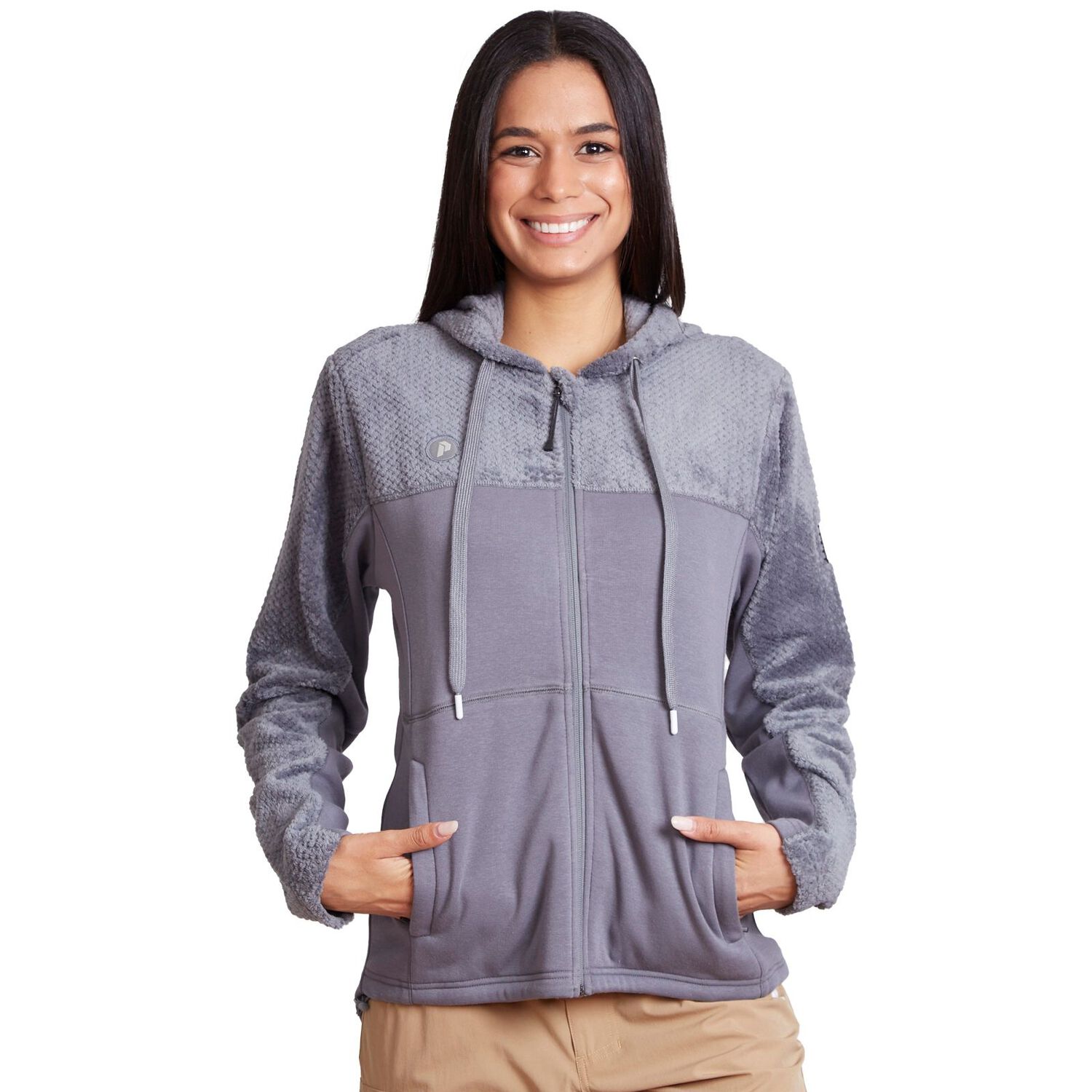 Pro Fleece Hybrid Peakperformance Mujer Kryp Gris image number 0.0