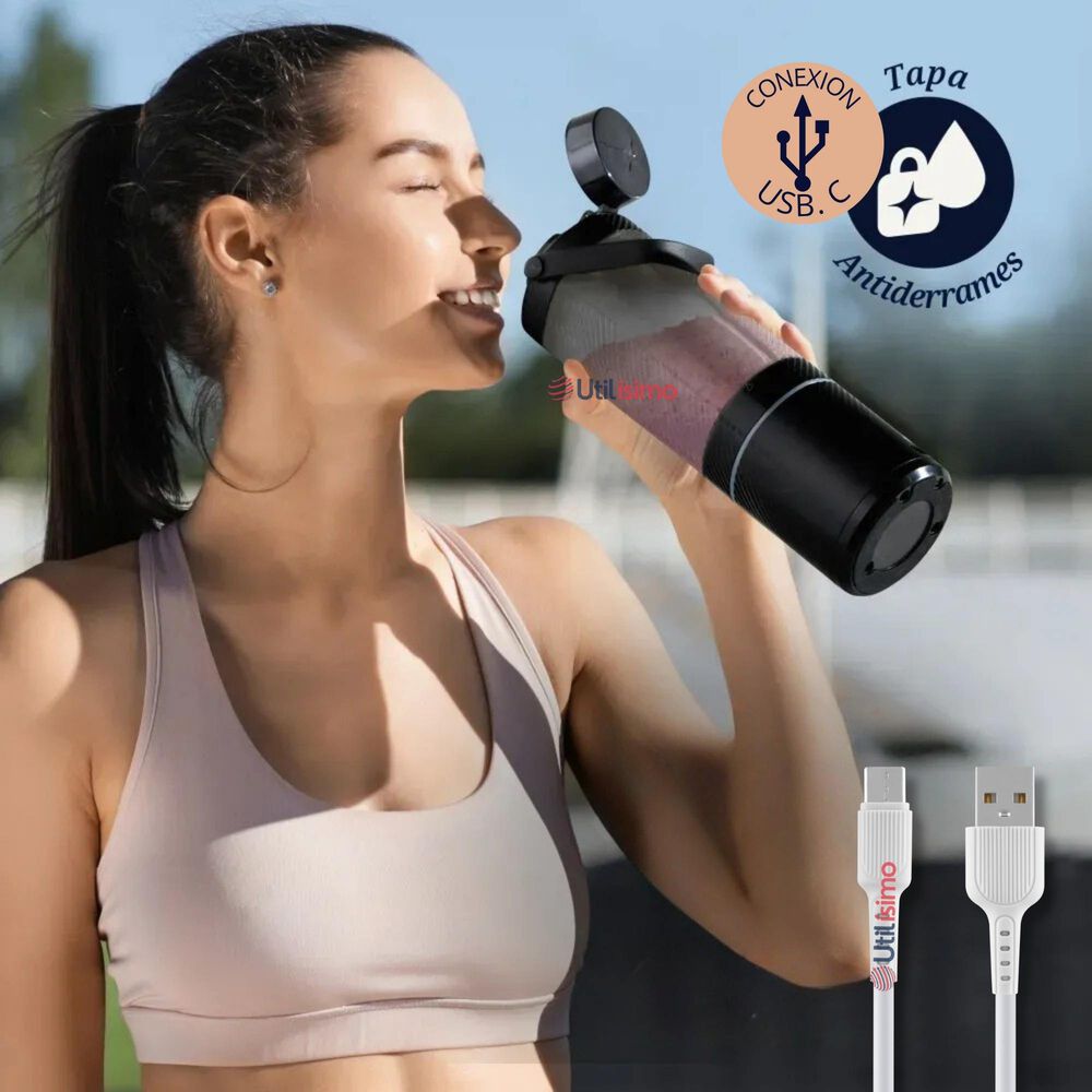 Oster Licuadora Portátil, Gomax, 590 Ml De Capacidad, Para Smoothies, Negro, Blstgfp-b20-000 image number 0.0