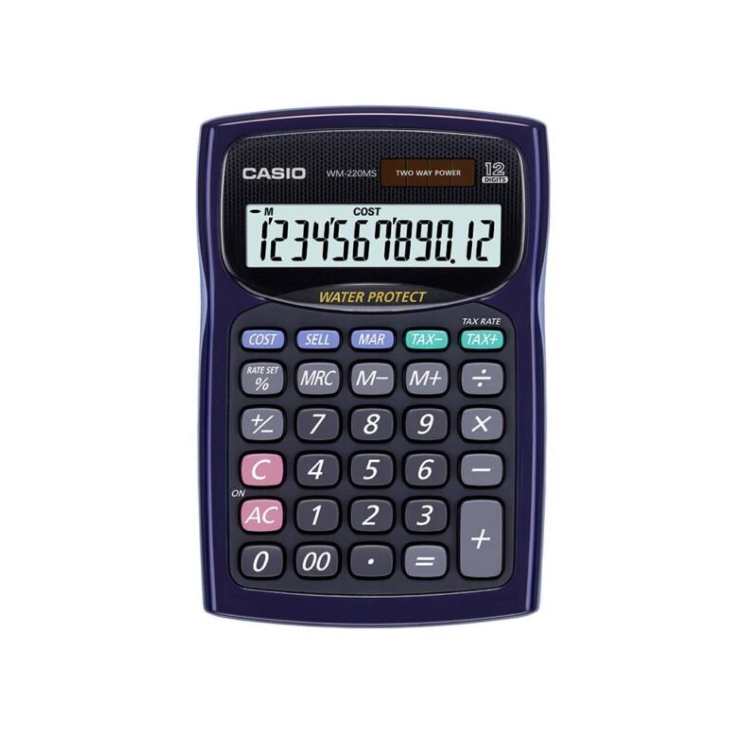 Calculadora De Escritorio 12 Digitos Azul Wm-220ms-bu image number 0.0