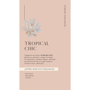 Aceite 30 Ml Tropical Chic + Diffuser Blanca Madison