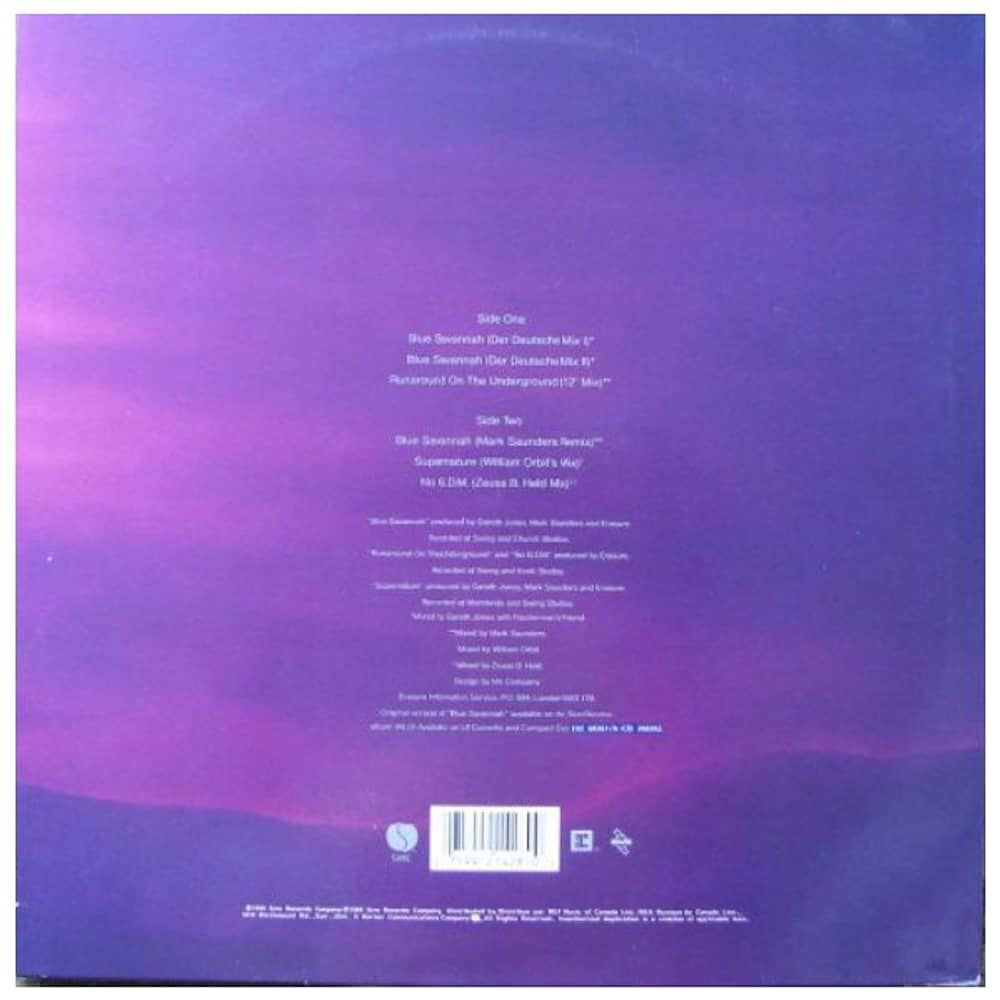 Erasure - Blue Savannah | 12" Maxi Single Usado image number 1.0