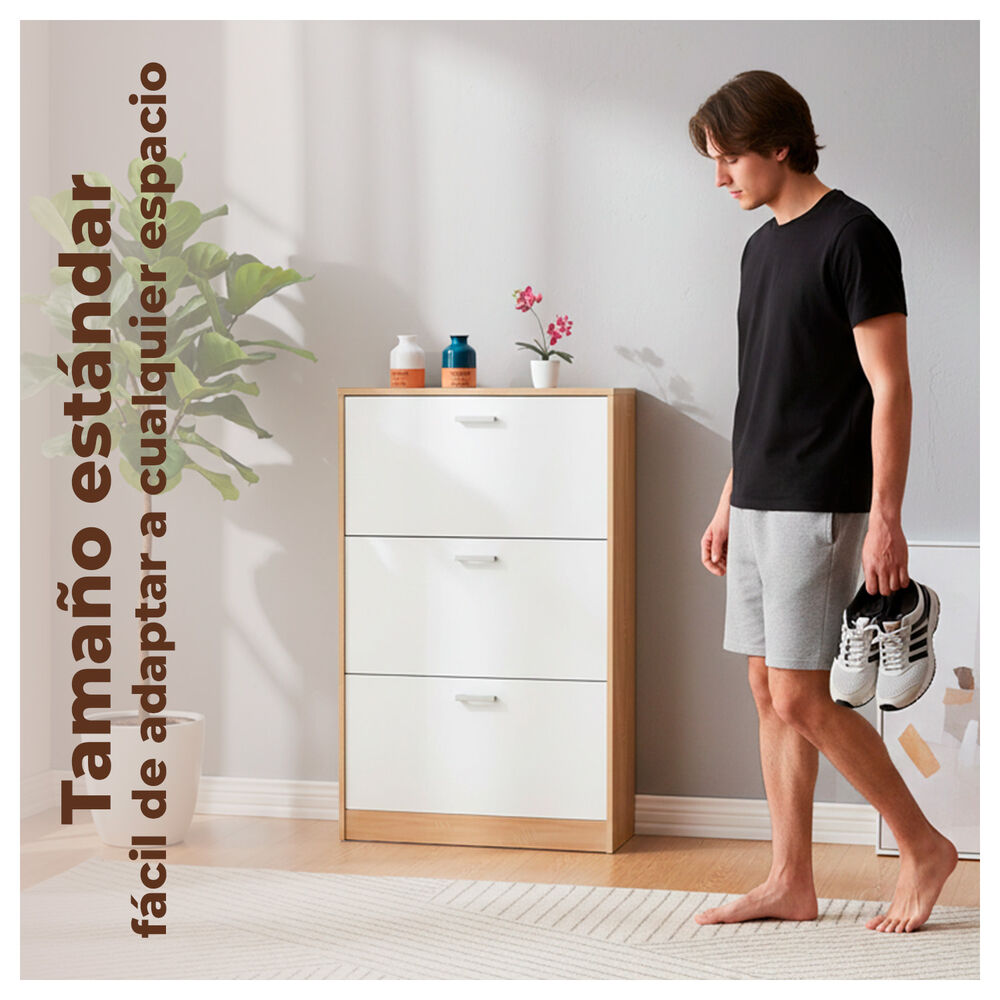 Zapatera Organizador 3 Niveles Compacta Para 18 Pares image number 2.0