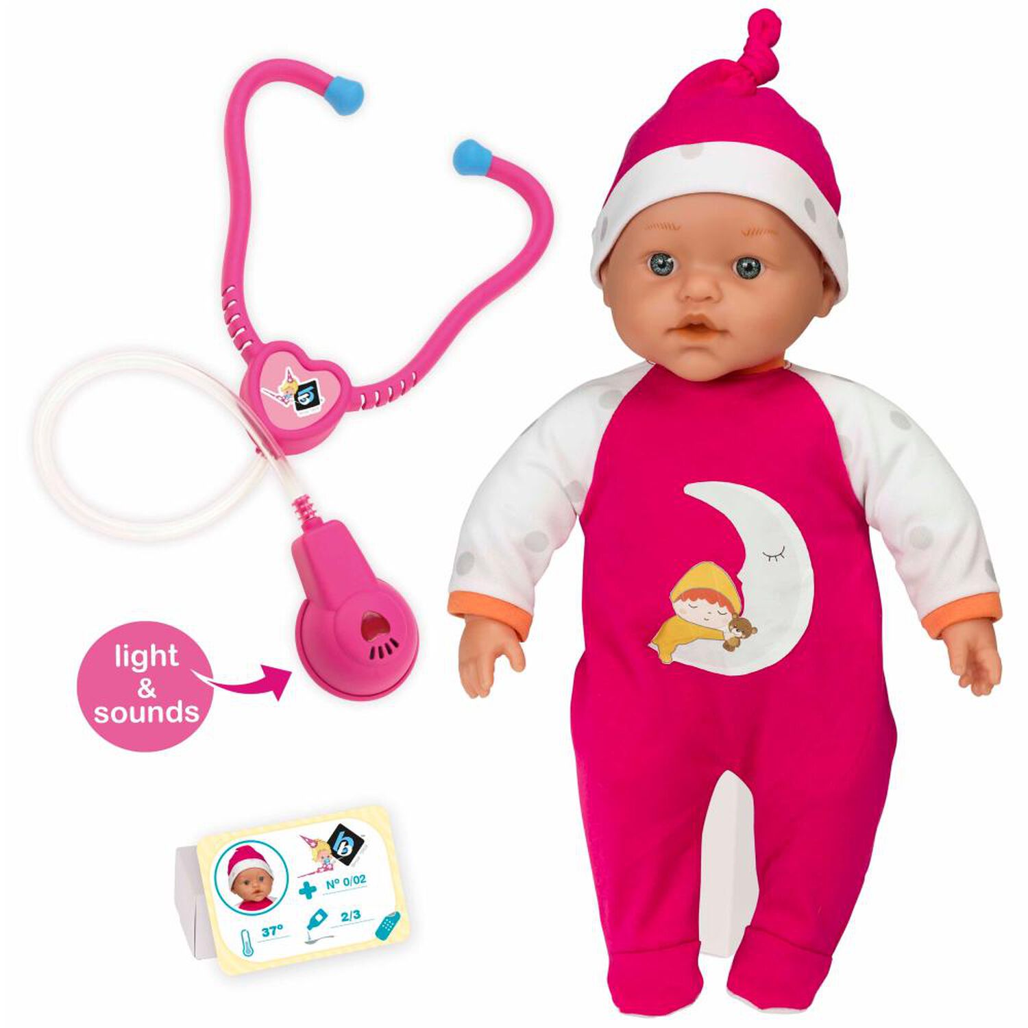 Mu&ntilde;eca Con Estetoscopio Loko Toys image number 0.0