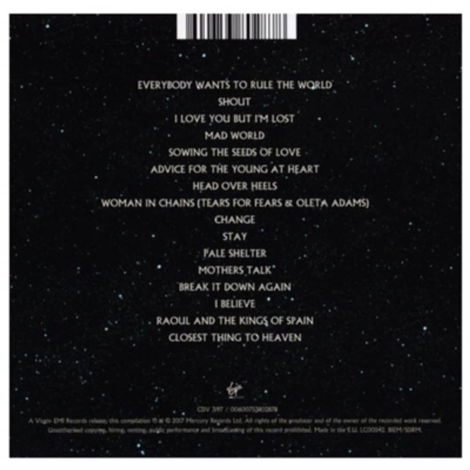 Tears For Fears - Rule The World The Greatest Hits | Cd image number 1.0