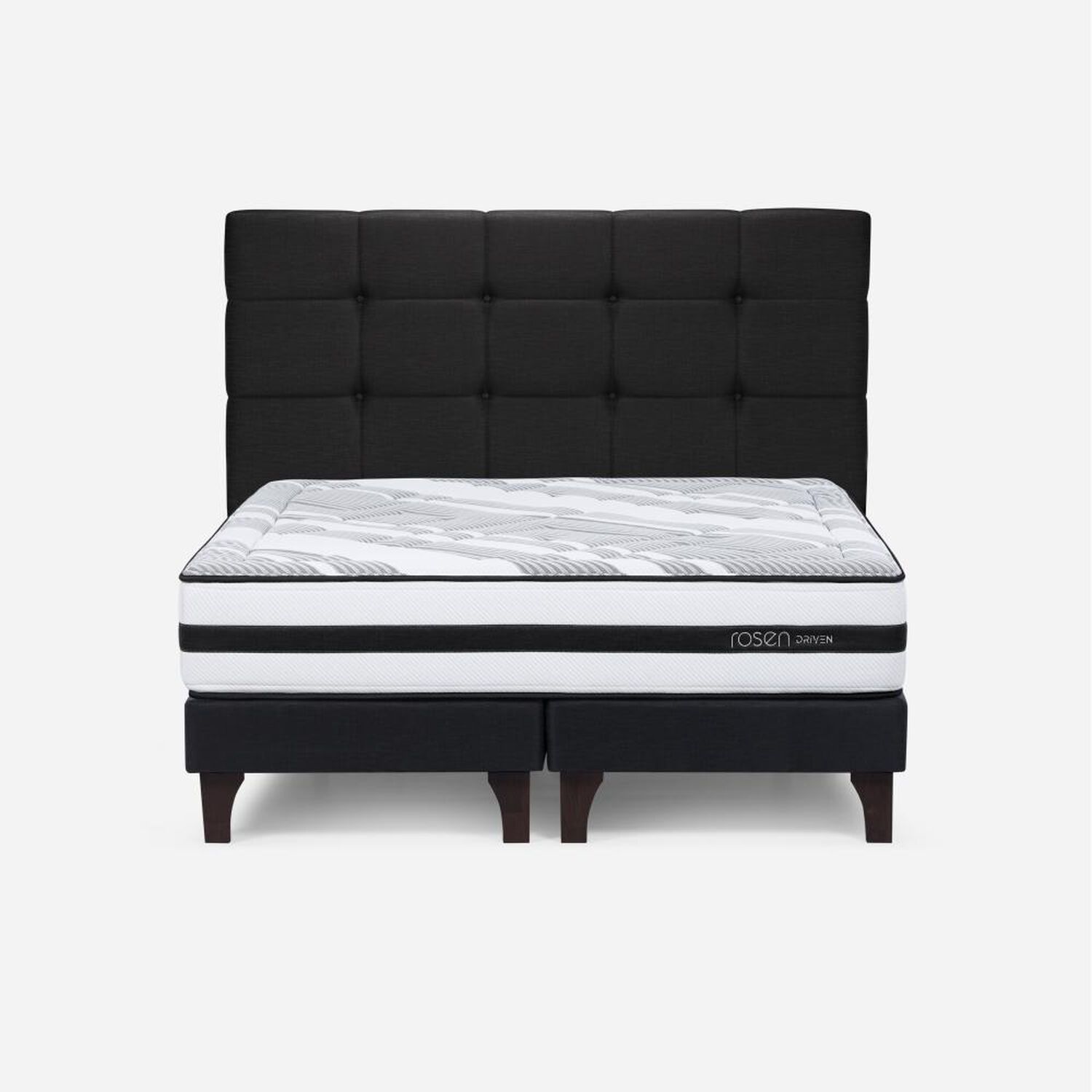 Cama Europea Rosen Driven / 2 Plazas / Base Dividida + Respaldo image number 0.0