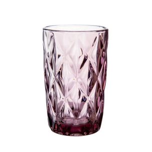 Vaso Alto De 370ml Diamonds Purple Bebidas Menaje Cocina
