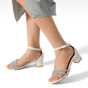 Sandalia Taco Grueso Elegante Moda Mujer Weide Gh175