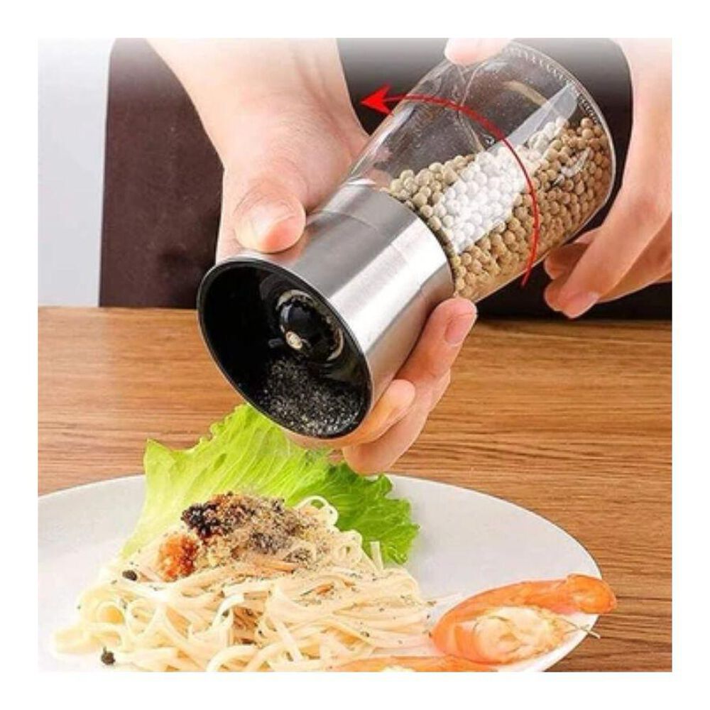 Molinillo Manual De Sal O Pimienta Tapa Plateada image number 2.0
