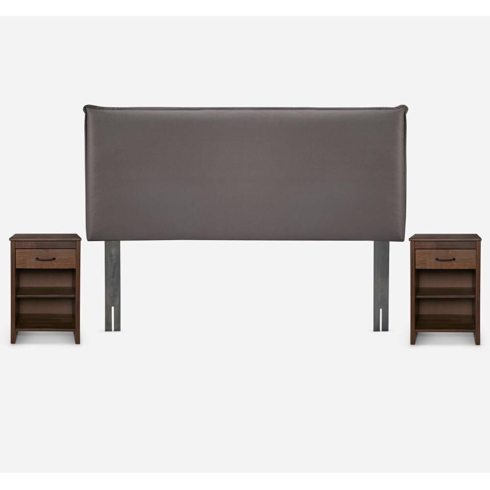 Cama Europea Rosen New Style 4 Plus / King / Base Dividida  + Set Maderas Maurice Chocolate image number 2.0