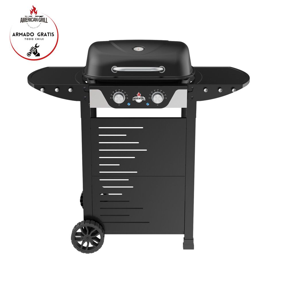 Set Parrilla Electrica 2 Quemadores Manhattan Black + Funda Xs image number 3.0