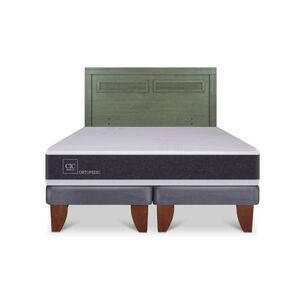 Cama Europea Cic Ortopedic / King / Base Dividida + Respaldo