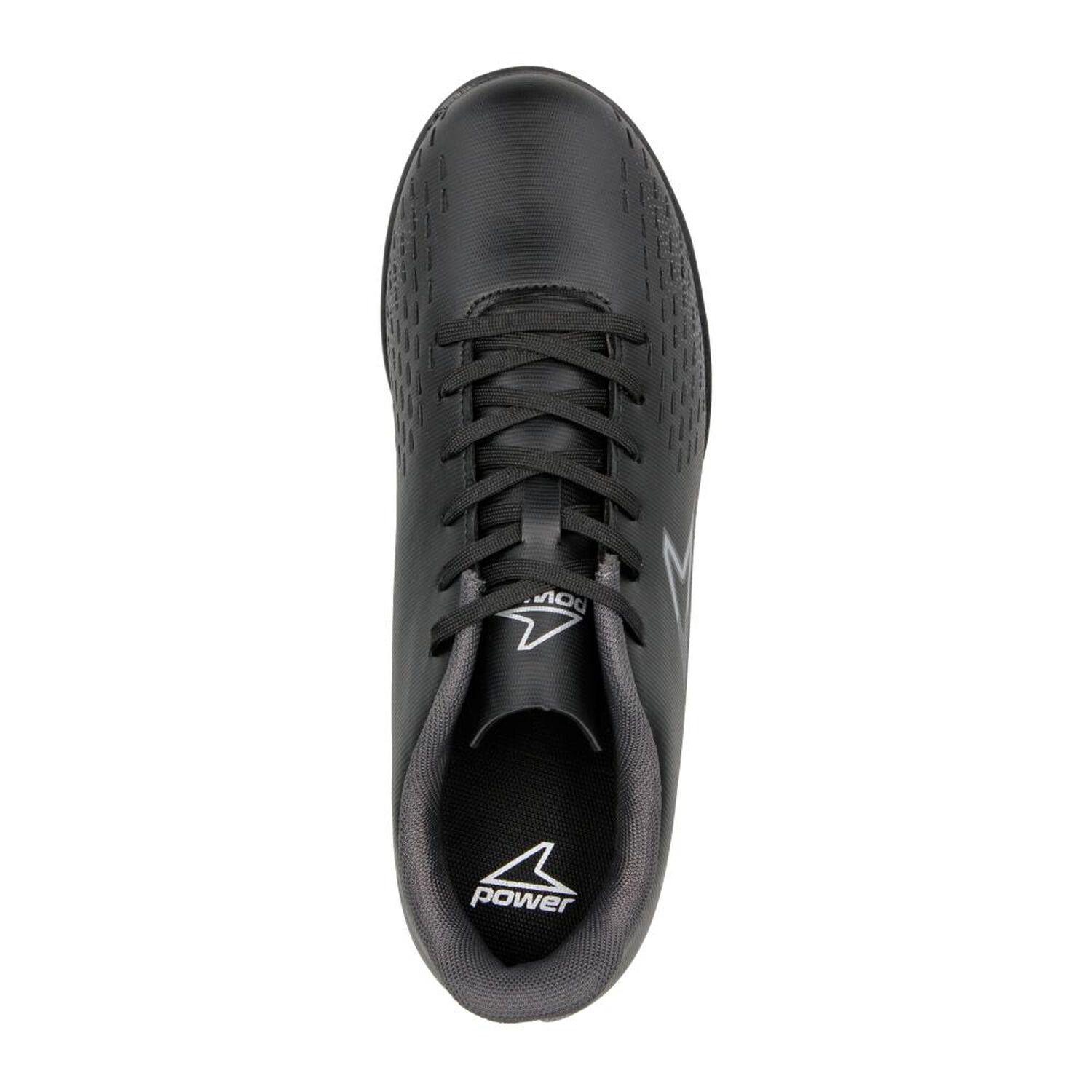 Zapatilla F&uacute;tbol Ni&ntilde;o Power Punt Thunder Negro image number 4.0