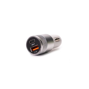 Cargador Para Vehículo Usb - Tipo C Plateado Chinitown
