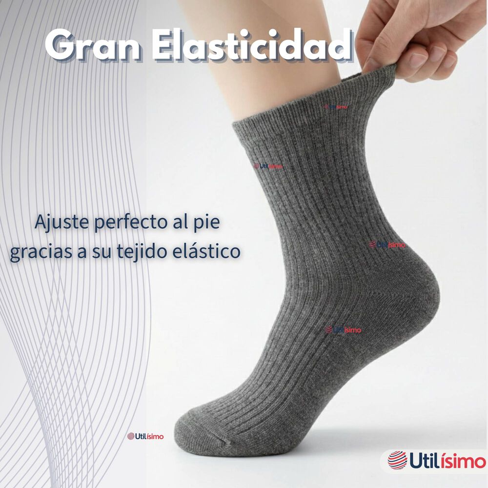 Pack 3 Calcet&iacute;nes Escolares Corto Bamb&uacute; Gris Ni&ntilde;o Y Nina image number 6.0