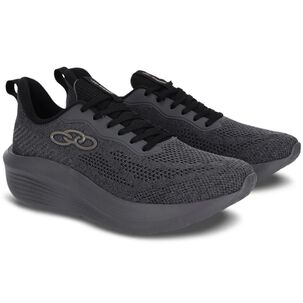 Zapatilla Hombre Rayo Gris Oscuro/negro