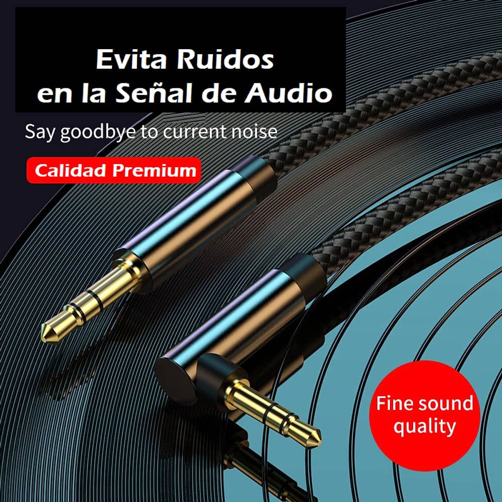 Cable De Audio Premium 1x1 Jack 3.5mm Acordonado 3mt image number 2.0