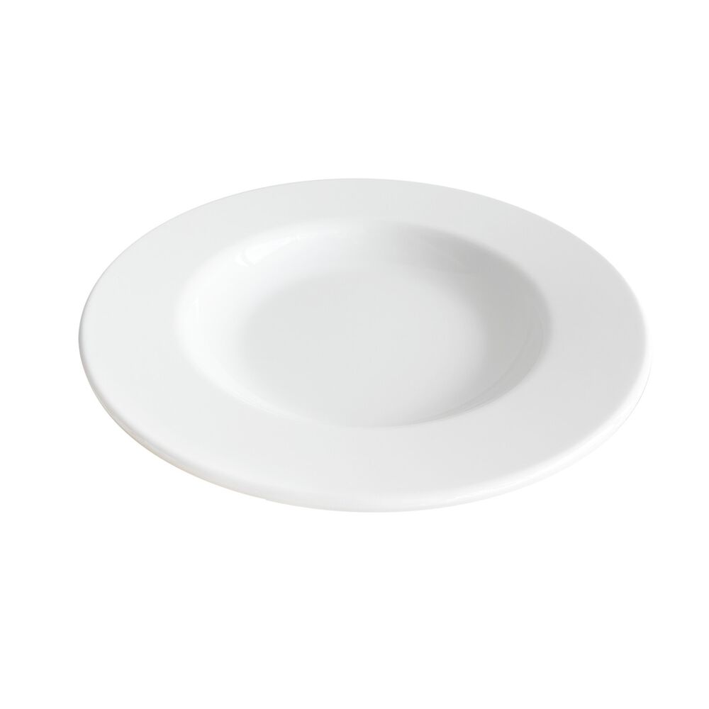 Set De 6 Platos Melamina Hondo Borde Grueso Blanca 23 Cm L&iacute;nea Cl&aacute;sica image number 2.0