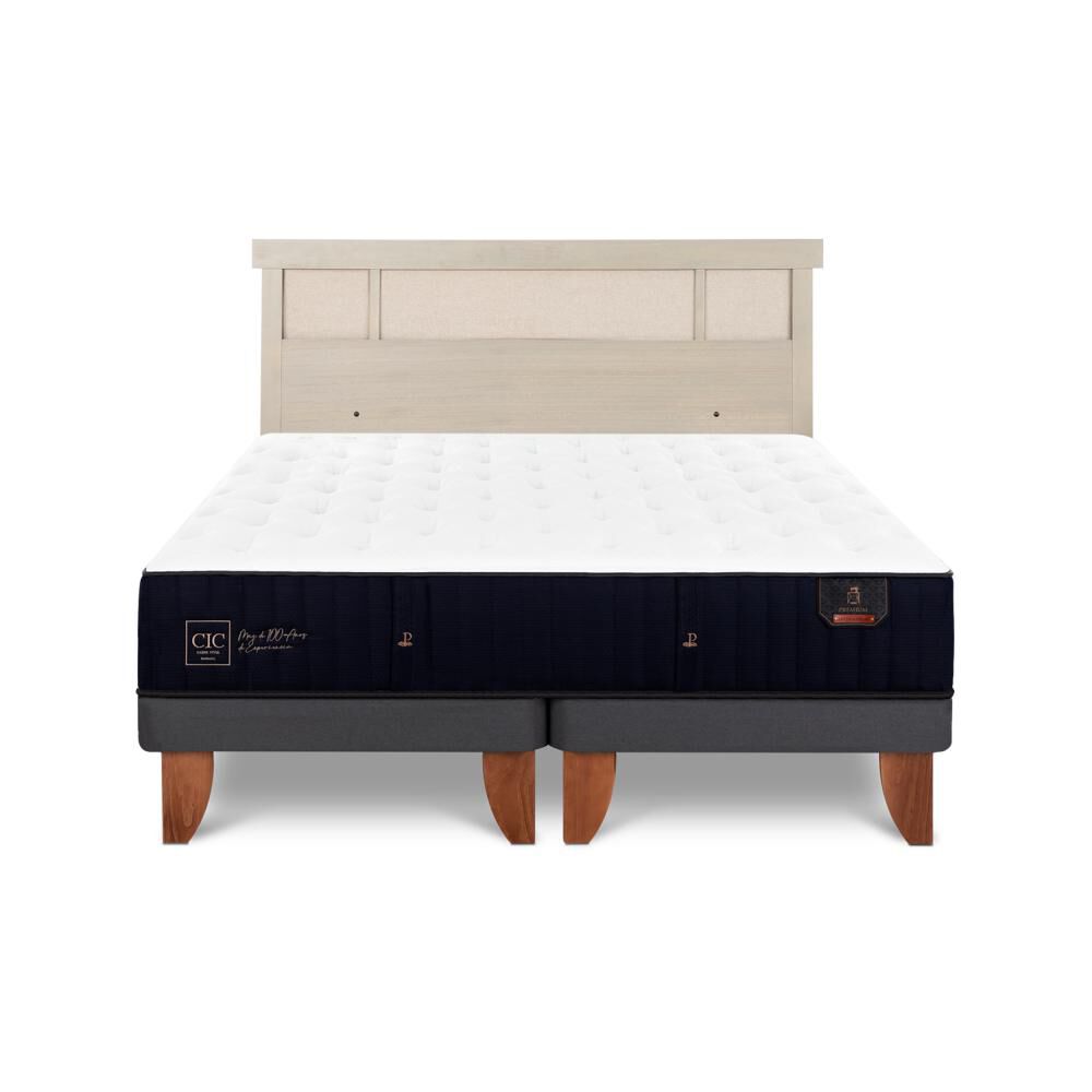 Cama Europea Cic Linea Premium / King / Base Dividida + Respaldo image number 0.0