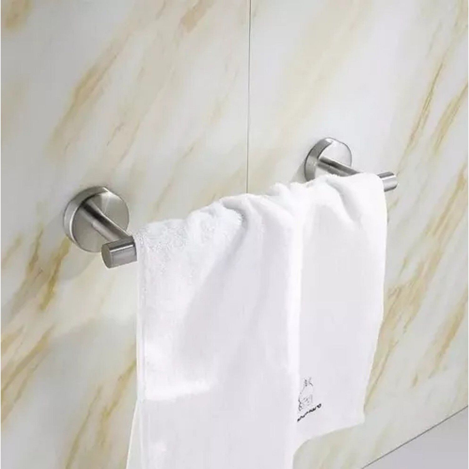 Set 5 Accesorios Ba&ntilde;o Acero Inoxidable Montaje Pared image number 3.0