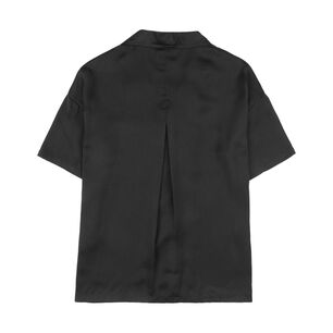 Blusa Satinada Regular Manga Corta Cuello Redondo Mujer Rolly Go