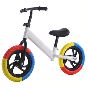 Bicicleta Equilibrio Sin Pedales Infantil Aprendizaje Blanca