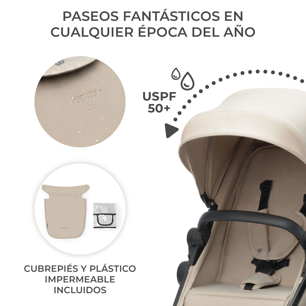 Coche Travel System Newly 3 En 1 Beige + Base Isofix image number 4.0