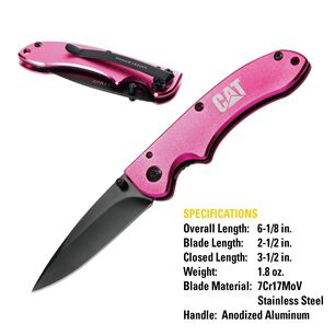 Cuchillo Navaja Plegable Cat 980060 Punta Curva