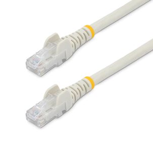 Cable De Red Cat6 50cm Ethernet Rj45 Sin Enganche Blanco