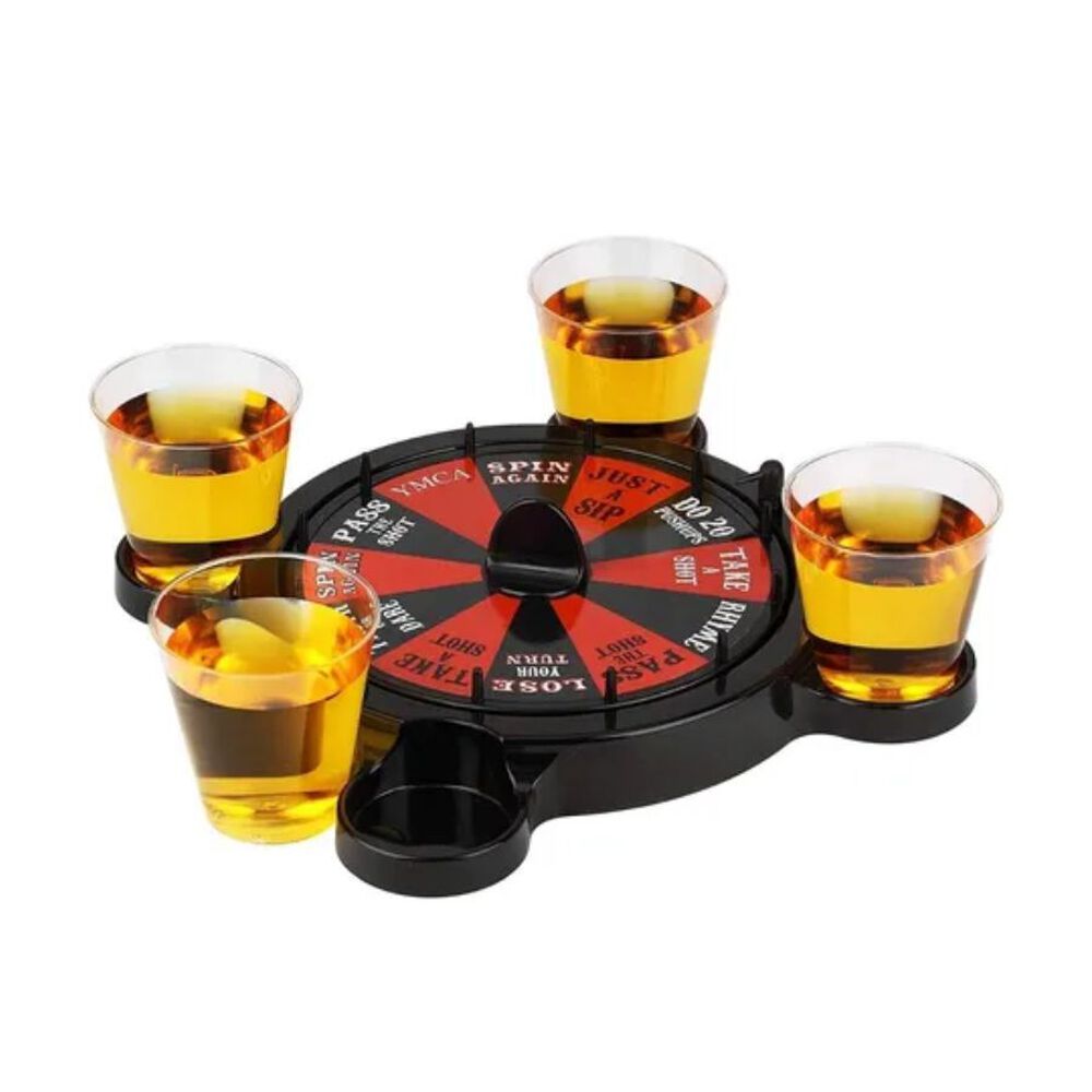 Juego De Mesa Para Tomar 4 Vasos Ruleta Rusa Shots image number 5.0