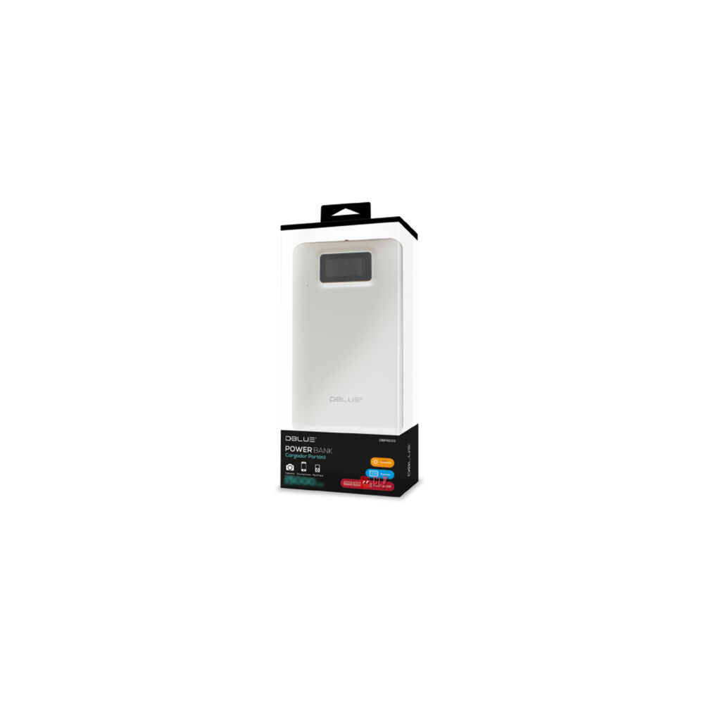Power Bank Cargador Portátil 13000mha 2 Usb Blanco - Ps image number 3.0