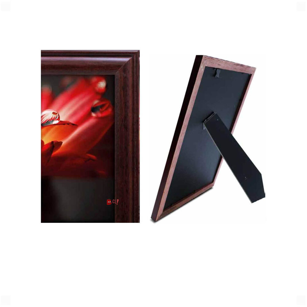 Marco Fotográfico De Madera Barnizado 21x30 Sin Vidrio - Ps image number 1.0