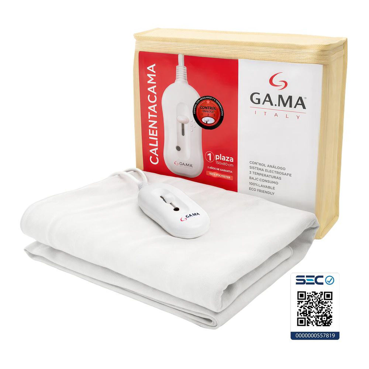 Calienta Cama Gama Single TC 1P PO-001-QD / 1 Plaza image number 4.0