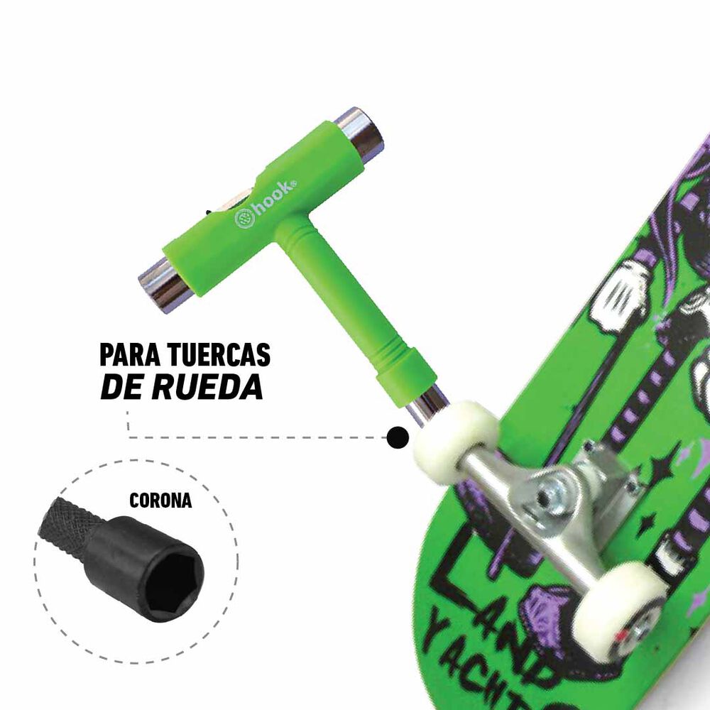 Herramienta Para Patines Hook /penny Green image number 5.0