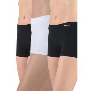 Pack 3x Boxer Mujer Algod&oacute;n P320.0640-neg Kayser