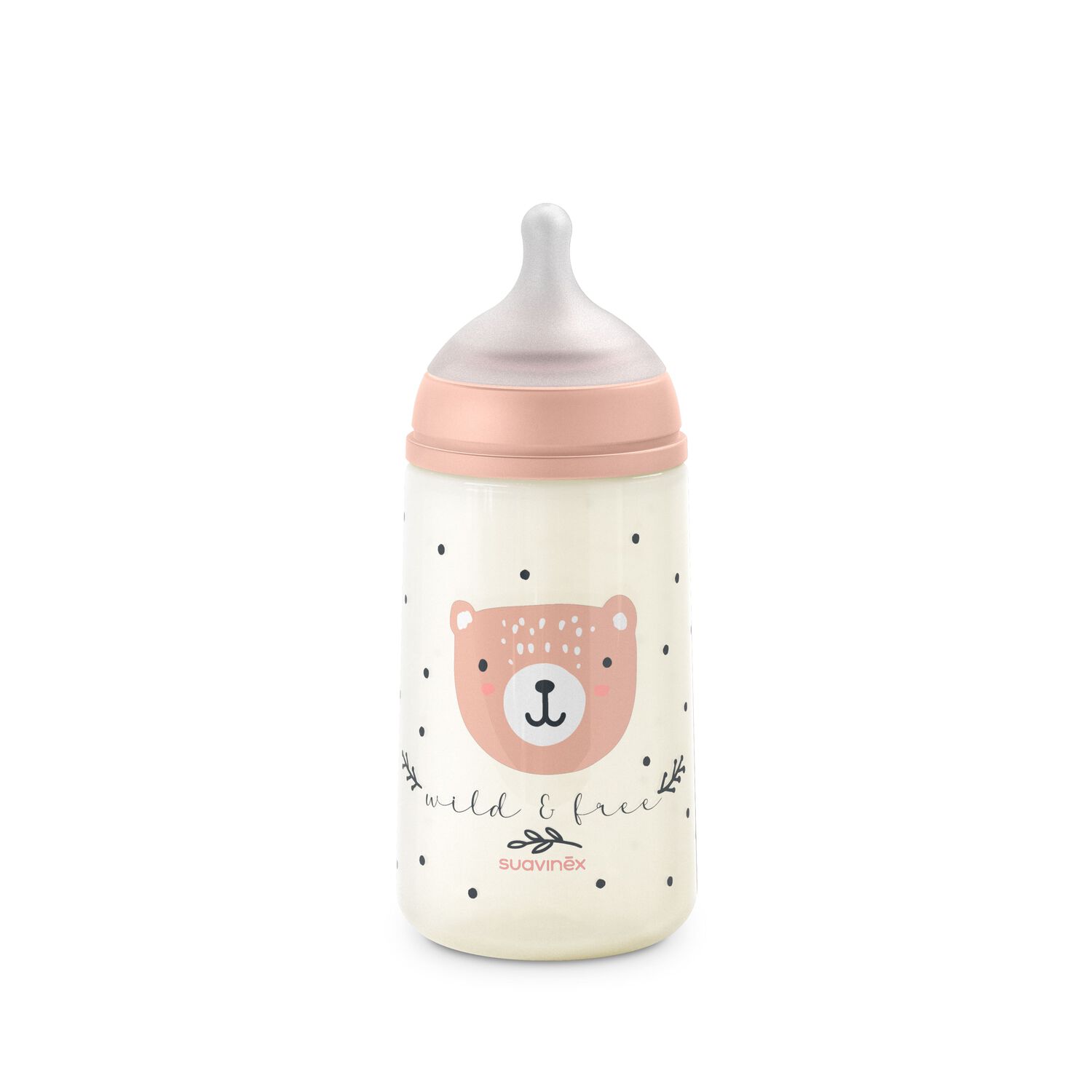 Mamadera 270ml Fisiol&oacute;gica Silicona Fm Wild Rosa image number 1.0