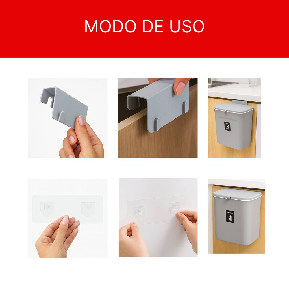 Basurero Colgante Para Cocina | Práctico, Sellado Y Sin Olores image number 4.0