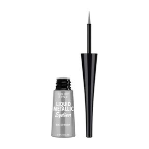 Delineador De Ojos Metalizado Plateado