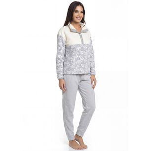 Pijama De Mujer Coral Fleece 60.1621m-azu