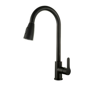 Llave Grifer&iacute;a Lavaplatos Monomando Cuello Extra&iacute;ble Negro Tap02