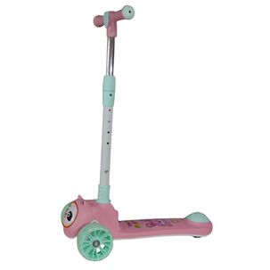 Scooter Monopatín Niños Panda Rosado