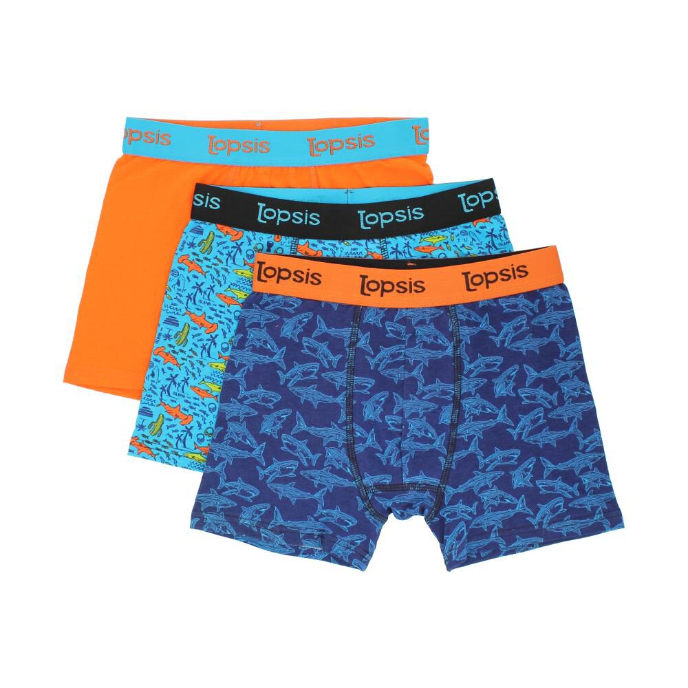 Pack Boxer Niño Topsis / 3 Unidades image number 0.0