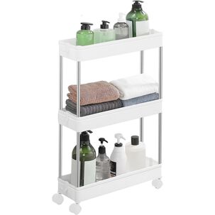 Carro Multiuso Angosto Songmics Con Ruedas 3 Niveles 14,4 Cm