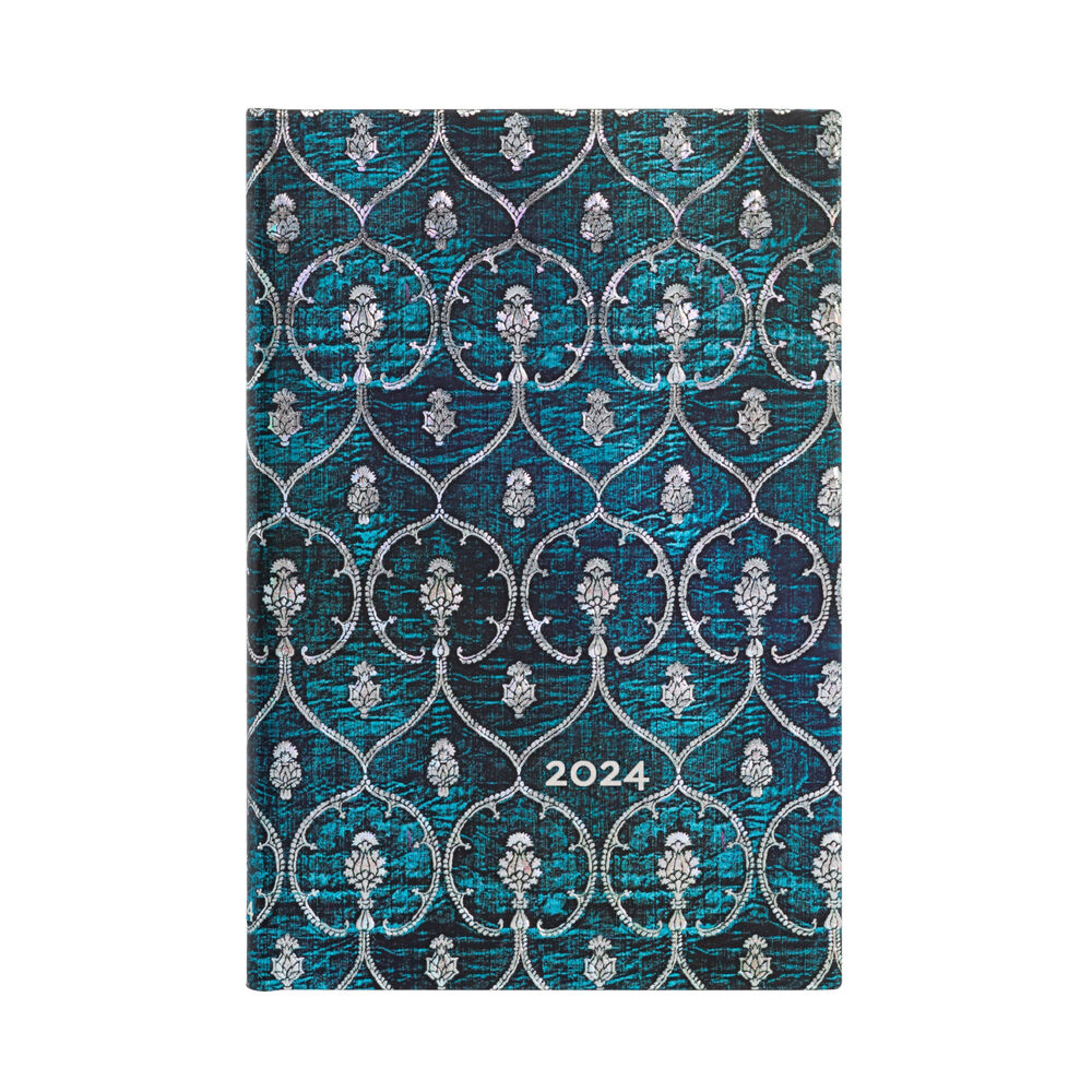 Agenda 2024 Terciopelo Azul Blue Velvet T.dura V Semana Mini image number 0.0