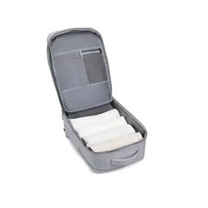 Mochila De Viaje Impermeable Gris Liso