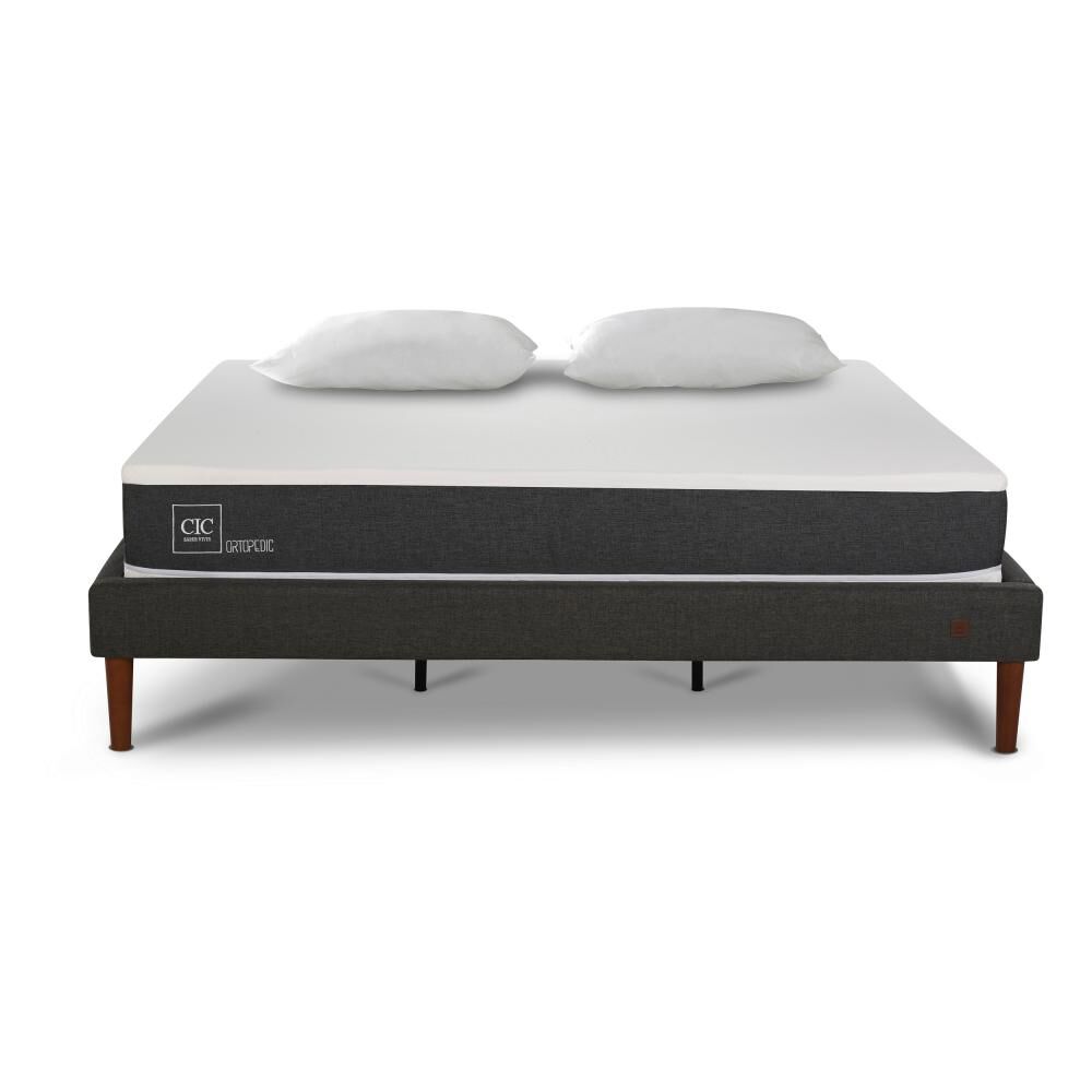 Cama Europea Cic New Ortopedic / King / Base Normal + Almohadas image number 0.0
